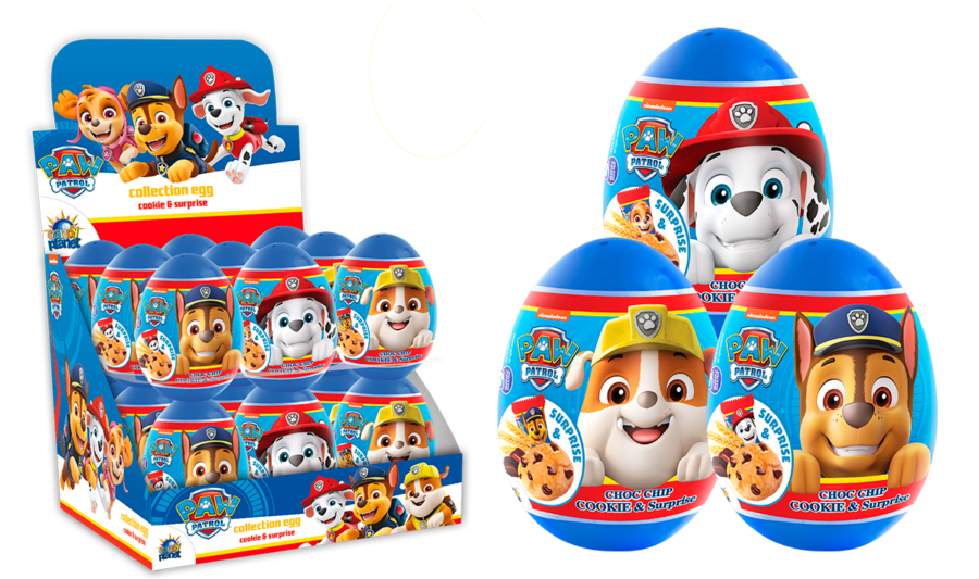 Plastové vejce s cookies Paw Patrol