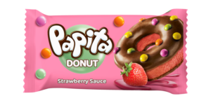 Papita Donut – jahodový krém