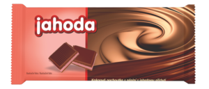 Kakaová pochoutka s náplní s jahodovou příchutí