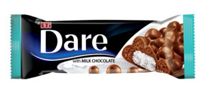DARE kombinace mléčné čokolády, kokosu a rýžových křupinek